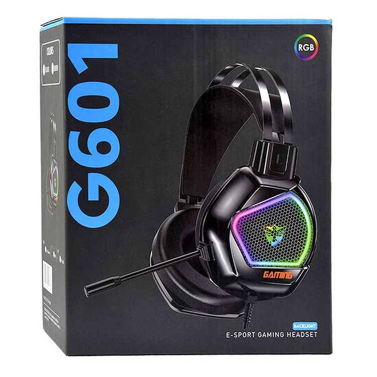 هدست گیمینگ با سیم مدل G601 USB 7.1 RGB